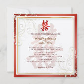 PixDezines Doppelglücklichkeit, chinesische Hochze Einladung (Rückseite)