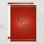 PixDezines Doppelglücklichkeit, chinesische Hochze Einladung (Vorne/Hinten)