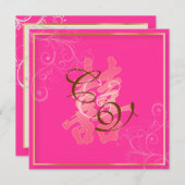 PixDezines Doppelglücklichkeit, chinesische Hochze Einladung (Vorne/Hinten)