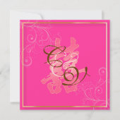 PixDezines Doppelglücklichkeit, chinesische Hochze Einladung (Vorderseite)