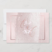 PixDezines Doppeltes Glück, Blush Pink Einladung (Rückseite)