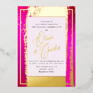 PixDezines Double Happiness Hot Pink in Real Folieneinladung