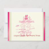 PixDezines Double Happiness, RSVPs für 12x18 Invit RSVP Karte (Rückseite)