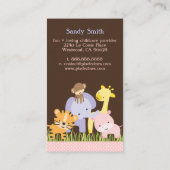 PixDezines-Dschungel der Fun Daycare Visitenkarte (Rückseite)