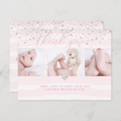PixDezines Dusche Danke / Dazzled Blush Pink Postkarte (Vorne/Hinten)