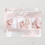 PixDezines Dusche Danke/Pinselstrich StrokeBlush P Postkarte (Vorne/Hinten)