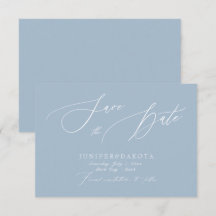 PixDezines Dusty Blue Moderne Schriftart Save the