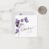 PixDezines Dusty Lila H2 Eukalyptus-Zweigstelle Mitteilungskarte (Vorderseite/Rückseite Beispiel)