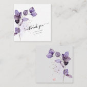 PixDezines Dusty Lila H2 Eukalyptus-Zweigstelle Mitteilungskarte (Vorne/Hinten)