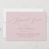 PixDezines Dusty Rose Minimalistische Probe Abende Einladung (Vorderseite)