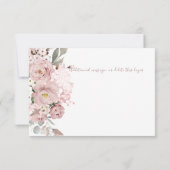 PixDezines Dusty Rose Vielen Dank Dankeskarte (Rückseite)