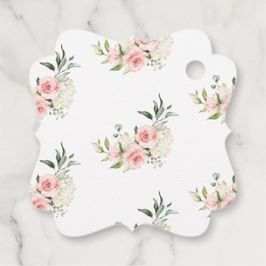 PixDezines Dusty Rose Vielen Dank Signature Script Geschenkanhänger (Rückseite)