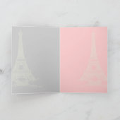 PixDezines EIFFEL TOWER INVITATIONEN/DEUTLICHER HI Einladung (Innenseite)