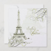 PixDezines EIFFEL TOWER INVITATIONEN/DEUTLICHER HI Einladung (Vorderseite)