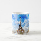 PixDezines EIFFEL TOWER, PARIS IN WATERCOLOR Kaffeetasse (Mittel)