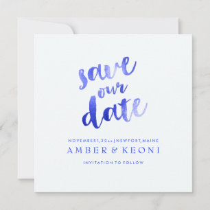 PixDezines Electric Blue/Rett Date/DIY Hintergrund Save The Date