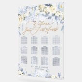 PixDezines Elegant Dusty Blue Hyde Seating Chart Acrylschild (Winkel)