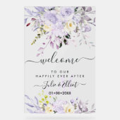 PixDezines Elegant Dusty Lila Gum Eukalyptus Acrylschild (Vorderseite)