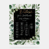 PixDezines Elegant Eukalyptus Alpha Seating Chart Acrylschild (Vorderseite)