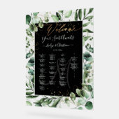 PixDezines Elegant Eukalyptus Alpha Seating Chart Acrylschild (Winkel)