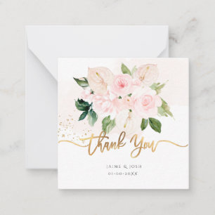 PixDezines Elegant H2 Blassrosane Rosen   Notiz Mitteilungskarte