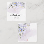 PixDezines Elegant H2 Lila Hyde Creme Rose Mitteilungskarte (Vorne/Hinten)