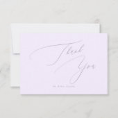 PixDezines Elegant Luxe Calligraphy Dankeskarte (Vorderseite)