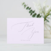 PixDezines Elegant Luxe Calligraphy Dankeskarte (Stehend Vorderseite)
