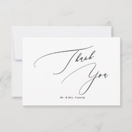 PixDezines Elegant Luxe Calligraphy Vielen Dank Dankeskarte