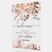 PixDezines Elegant Rust Orange Gum Eukalyptus Acrylschild (Winkel)