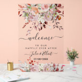 PixDezines Elegant Rust Orange Gum Eukalyptus Acrylschild (Hochzeit)