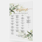 PixDezines Elegant Rustikale Eukalyptus-Sitzkarte Acrylschild (Winkel)