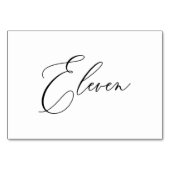 PixDezines Elegante Romantische Kalligraphie Eleve Tischnummer (Rückseite)