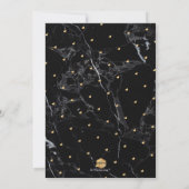 PixDezines Elegantes Skript, Schwarzer Marmor+Imit Einladung (Rückseite)