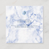 PixDezines Empfang Blue Honeycomb Bar Mitzvah ✡ Begleitkarte (Rückseite)