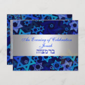 PixDezines Empfang Mod Stern/Deule Hintergrundfarb Einladung (Vorne/Hinten)