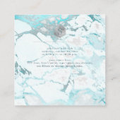 PixDezines Empfang Silver Honeycomb Bar Mitzvah ✡ Begleitkarte (Rückseite)