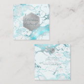 PixDezines Empfang Silver Honeycomb Bar Mitzvah ✡ Begleitkarte (Vorne/Hinten)