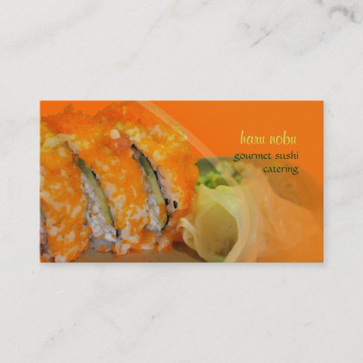 PixDezines Encrusted Masago Sushi Visitenkarte (Vorderseite)