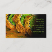 PixDezines Encrusted Panko, Seared Ahi Sushi Visitenkarte (Rückseite)