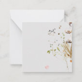 PixDezines - Ende der sommerlichen Blume - Note Ca Mitteilungskarte (Rückseite)