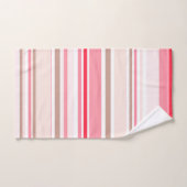 PixDezines Erdbeere+Creme einstellbare Streifen Badhandtuch Set (Handtuch)