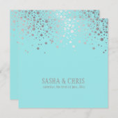 PixDezines-Ereignis, getrübt/silber/Wintersonnenga Einladung (Vorne/Hinten)