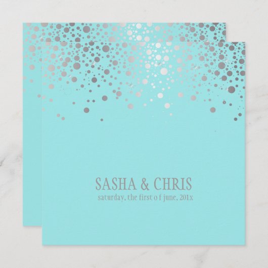 PixDezines-Ereignis, getrübt/silber/Wintersonnenga Einladung (Vorne/Hinten)