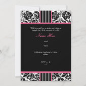 PixDezines-Ereignis.. Monogramm-Desillauge Einladung (Rückseite)