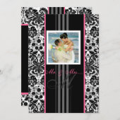 PixDezines-Ereignis.. Monogramm-Desillauge Einladung (Vorne/Hinten)