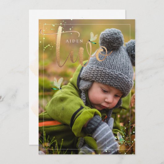 PixDezines Erkundung der Natur, Dragonflies 2. Einladung (Vorne/Hinten)