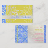 PixDezines Étienne Damask Visitenkarte (Vorne/Hinten)