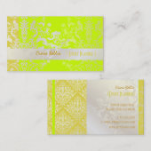 PixDezines Étienne Damask Visitenkarte (Vorne/Hinten)