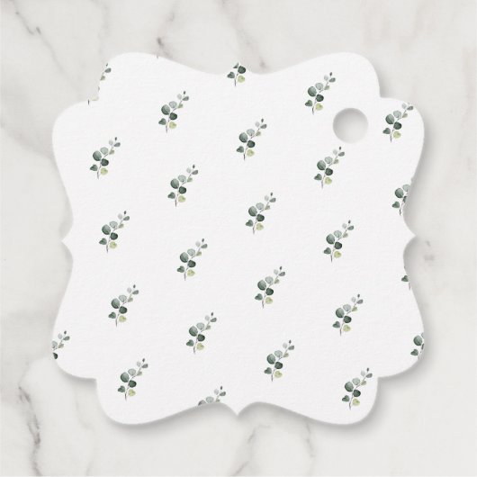 PixDezines Eucalyptus Vielen Dank Signature-Script Geschenkanhänger (Rückseite)